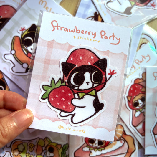 Hui Hui - Sticker - Strawberry Niqiu