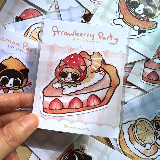 Hui Hui - Sticker - Strawberry Niru