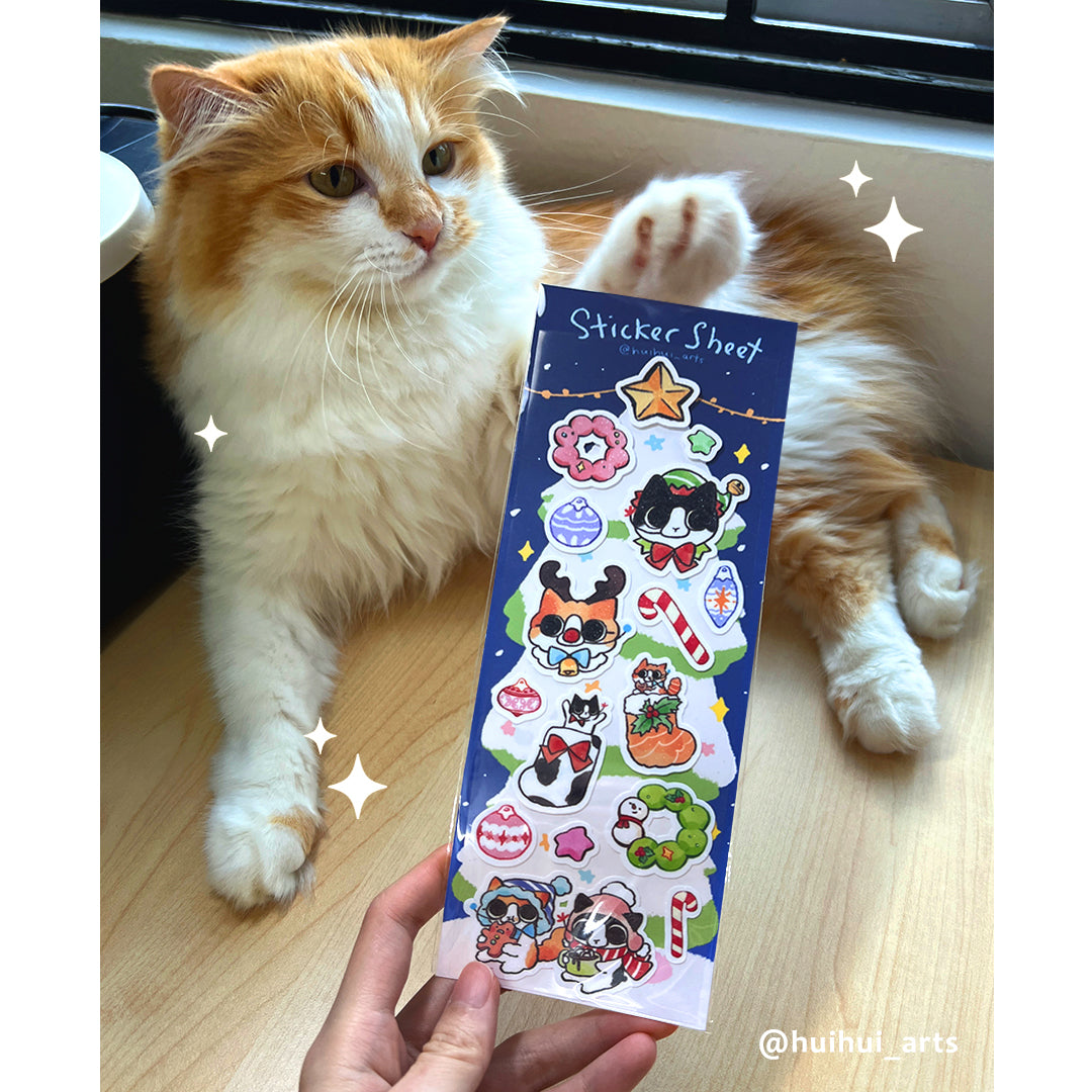 Hui Hui - Sticker Sheet - Holiday Ornaments