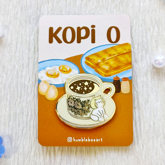 Kopi O Enamel Pin