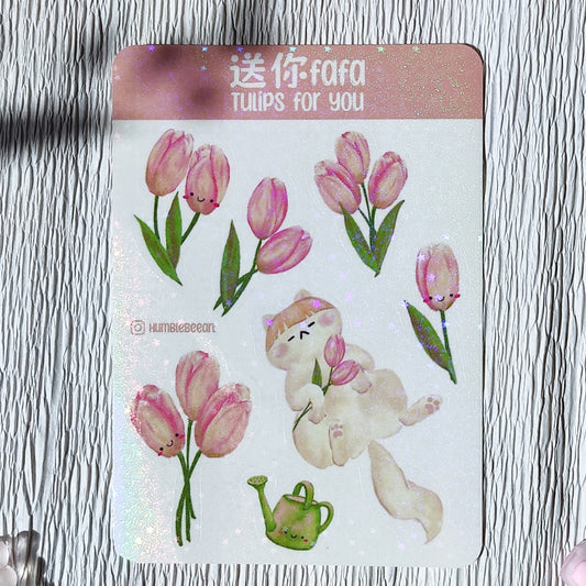 Tulips For You Sticker Sheet