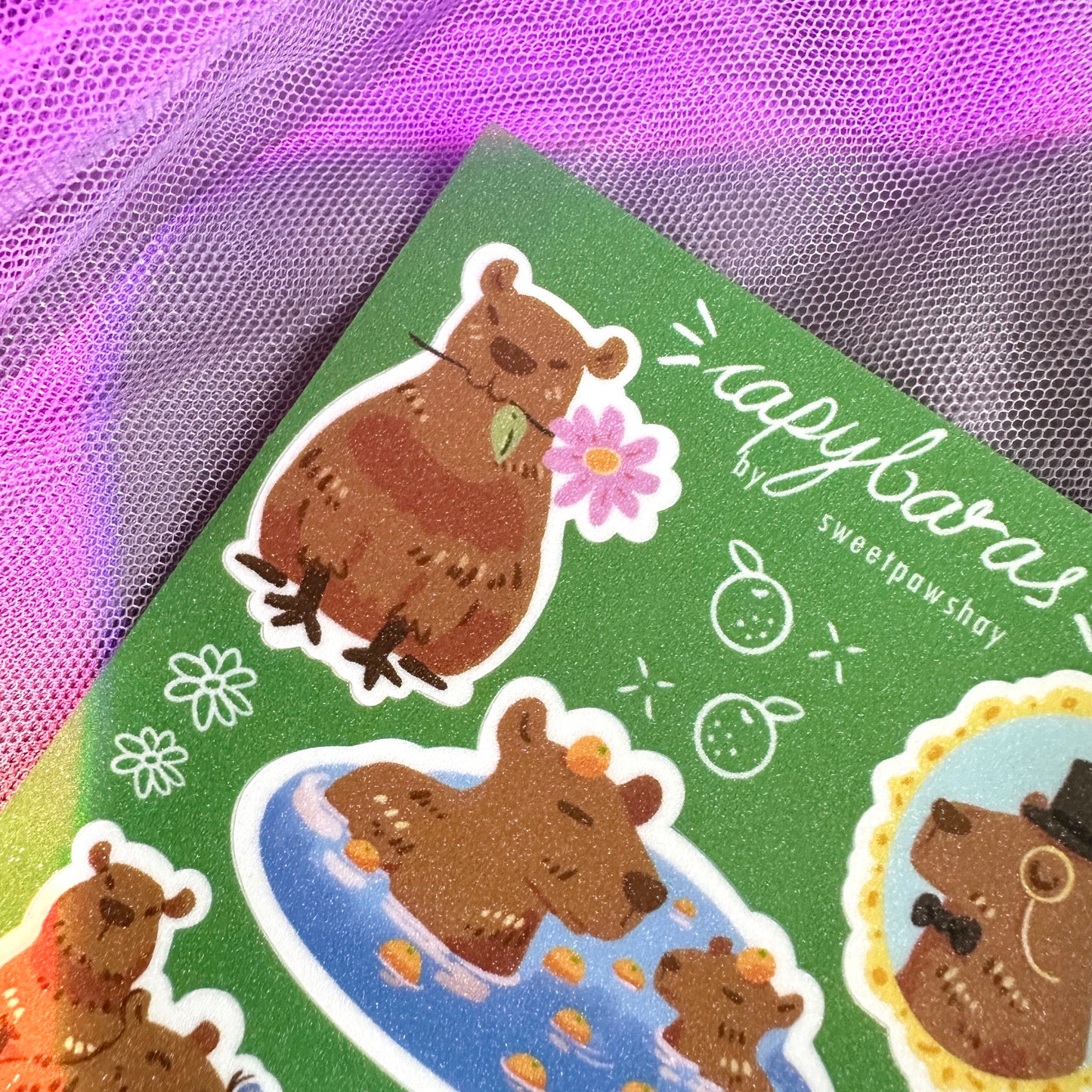 sweetpawshay - Capybara sticker sheet