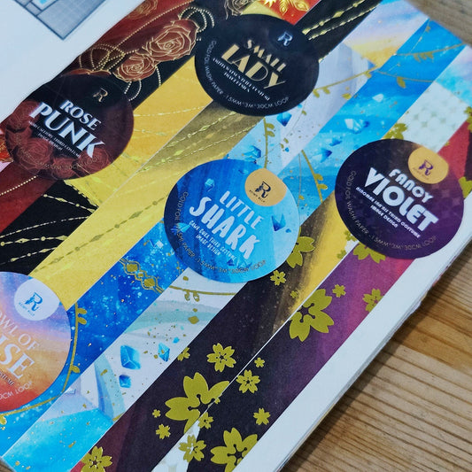 Gold Foil Washi Tape / Rose Punk