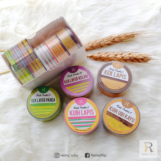 Pure Series Washi Tape Set / Kuih Tradisi