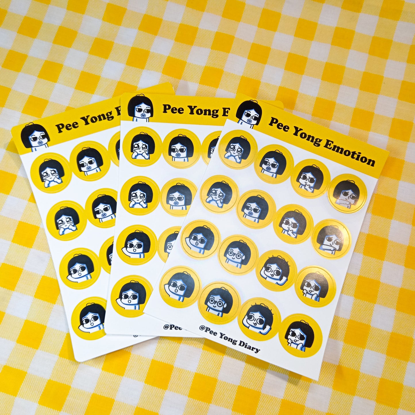 Pee Yong Emotions Sticker Sheet | Pee Yong Diary