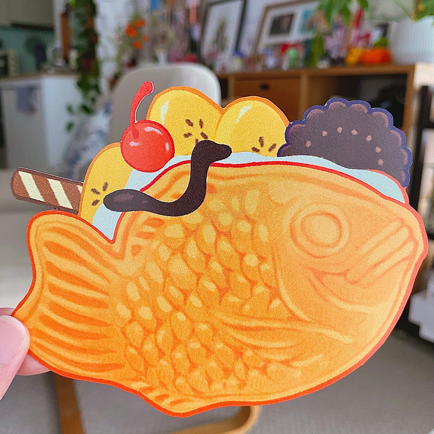 The Choco Banana Taiyaki Postcard