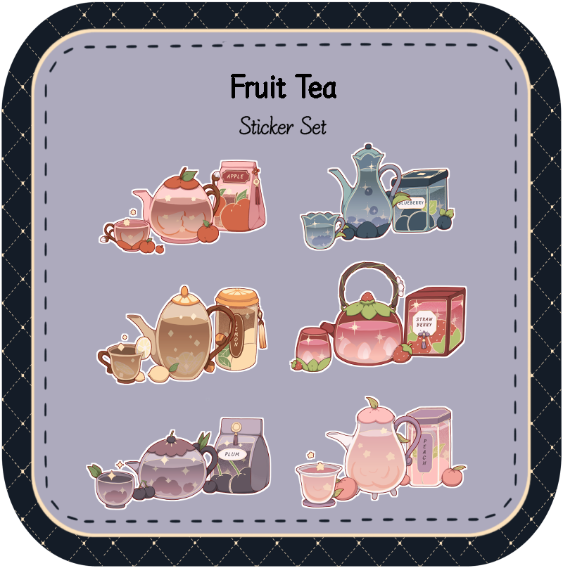 Fruit Tea Sticker Set