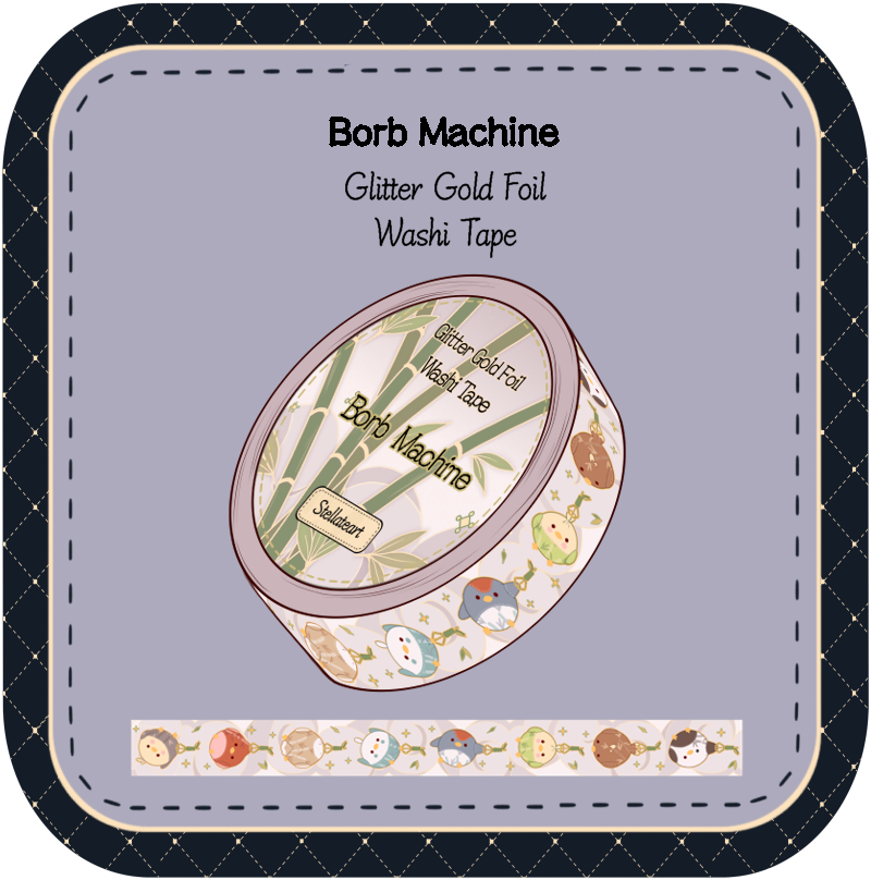 Borb Machine Washi Tape