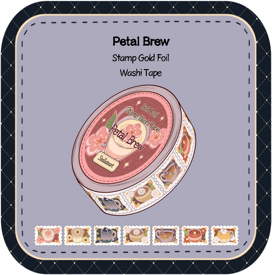 Petal Brew Stamp Washi Tape