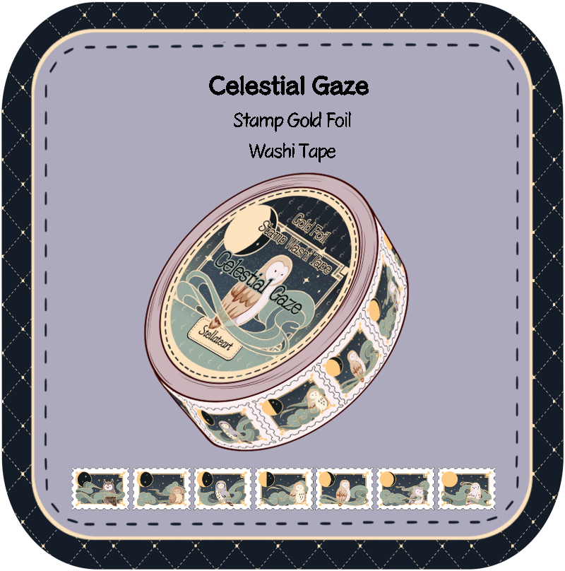 Celestial Gaze Stamp Washi Tape