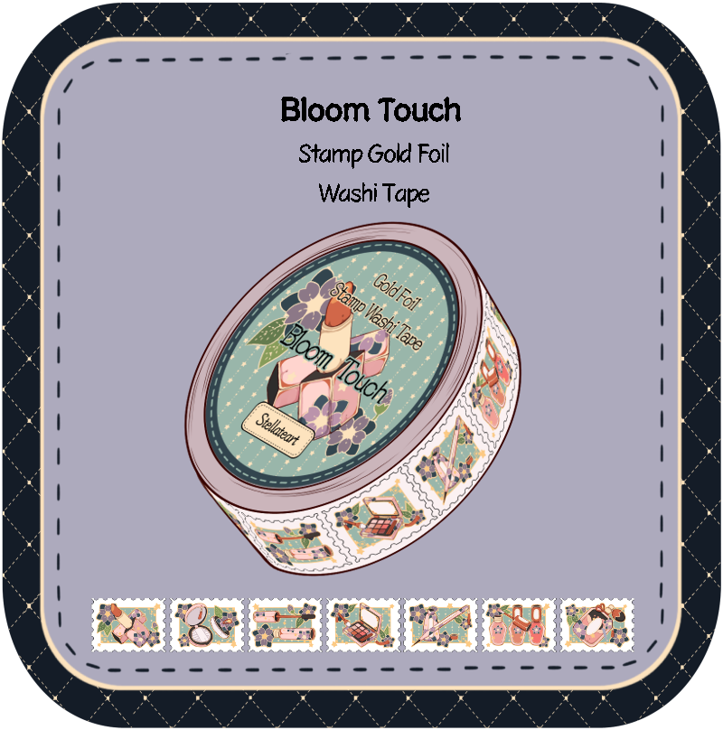 Bloom Touch Stamp Washi Tape