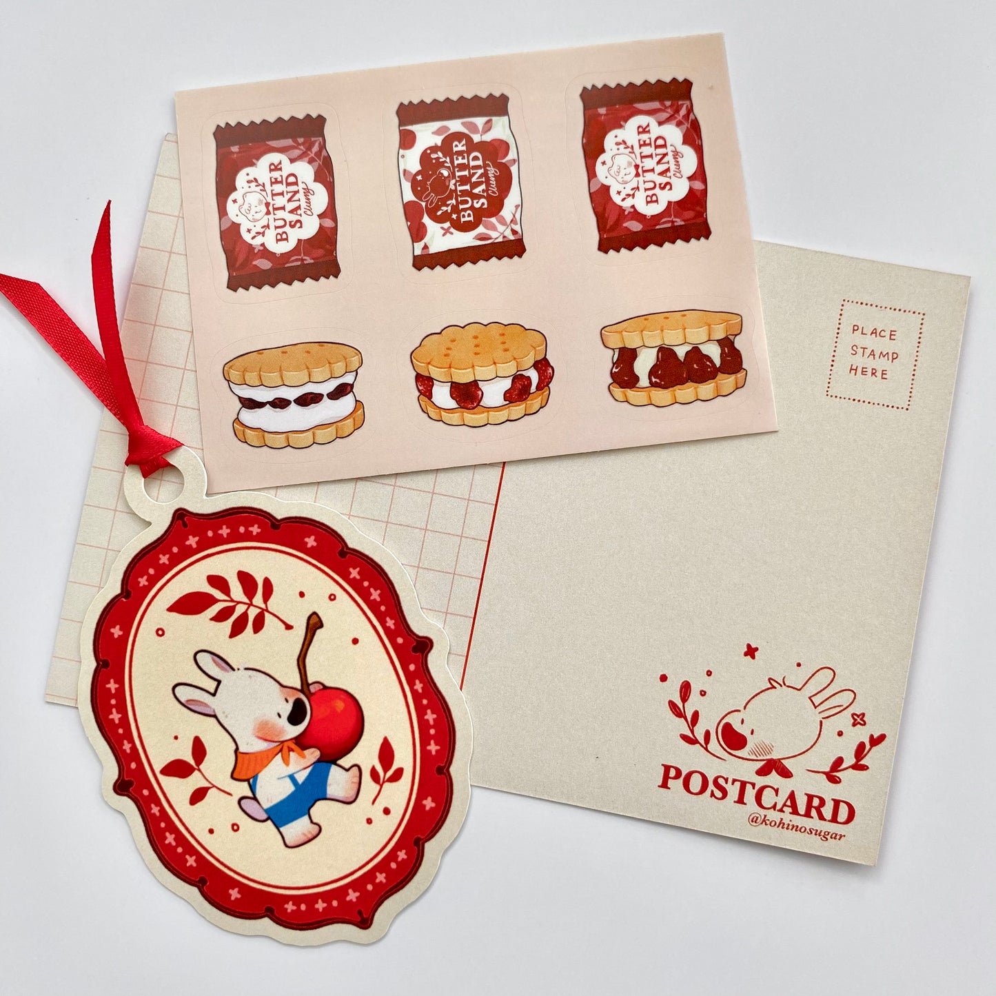 The Butter Sand Cookies postcard set