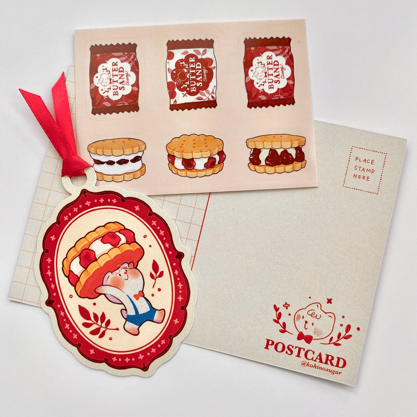 The Butter Sand Cookies postcard set