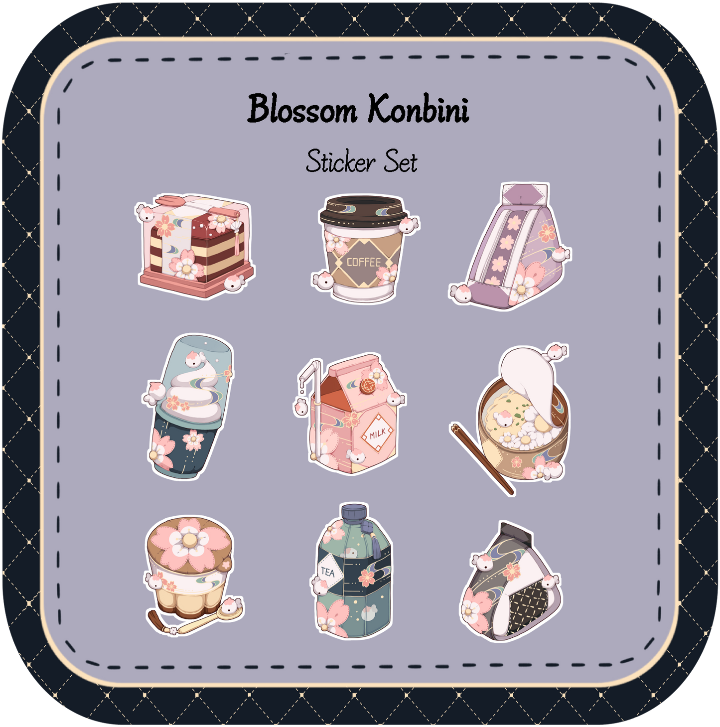 Blossom Konbini Sticker Set