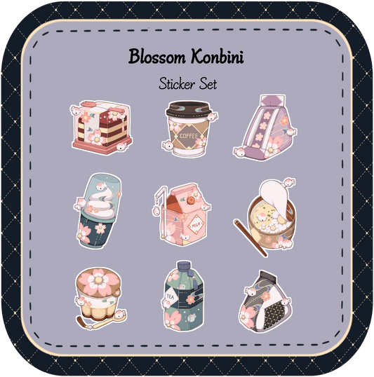 Blossom Konbini Sticker Set