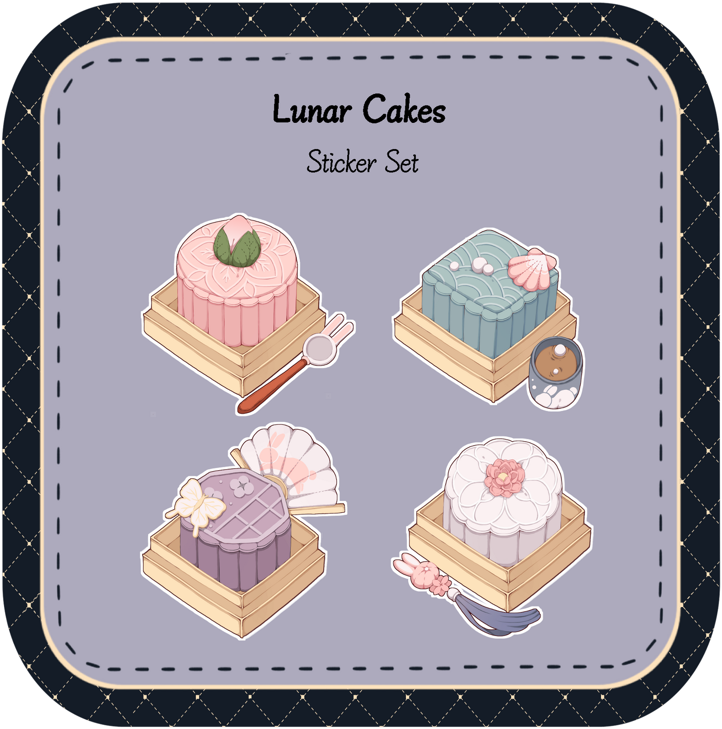 Lunar Cakes Sticker Set
