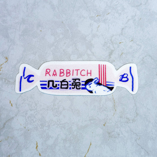 Rabb*tch Sticker