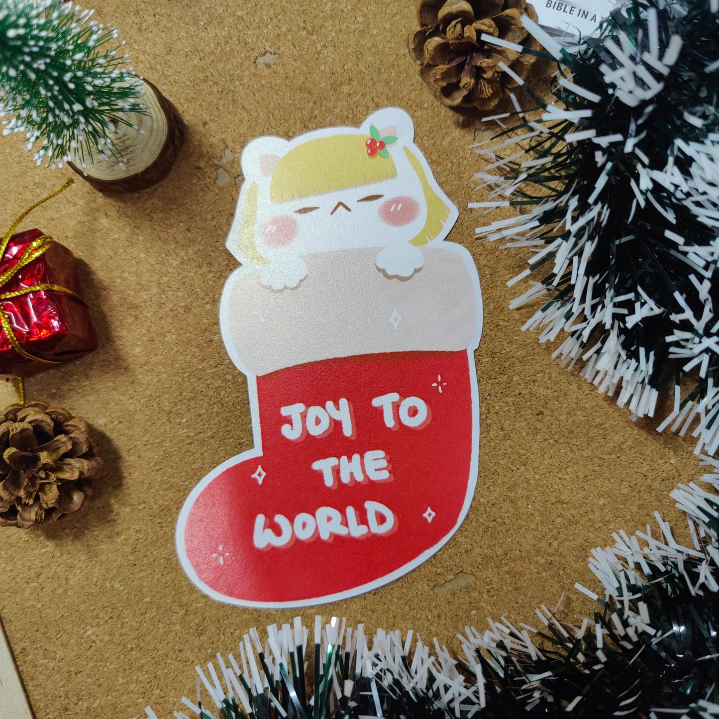 HUMBLEBEE Christmas Greeting Card - Joy To The World