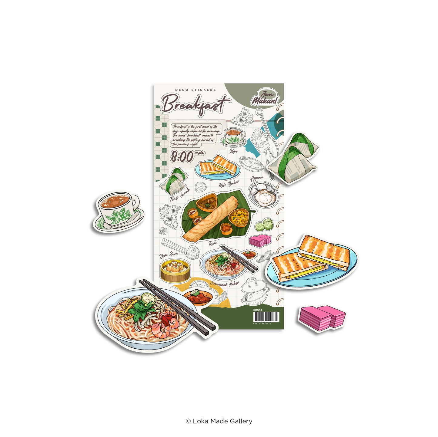 Jom Makan Breakfast! Food Stickers