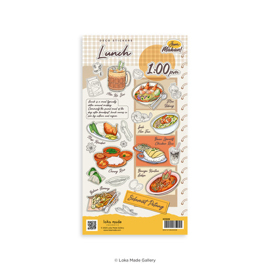 Jom Makan Lunch! Food Stickers
