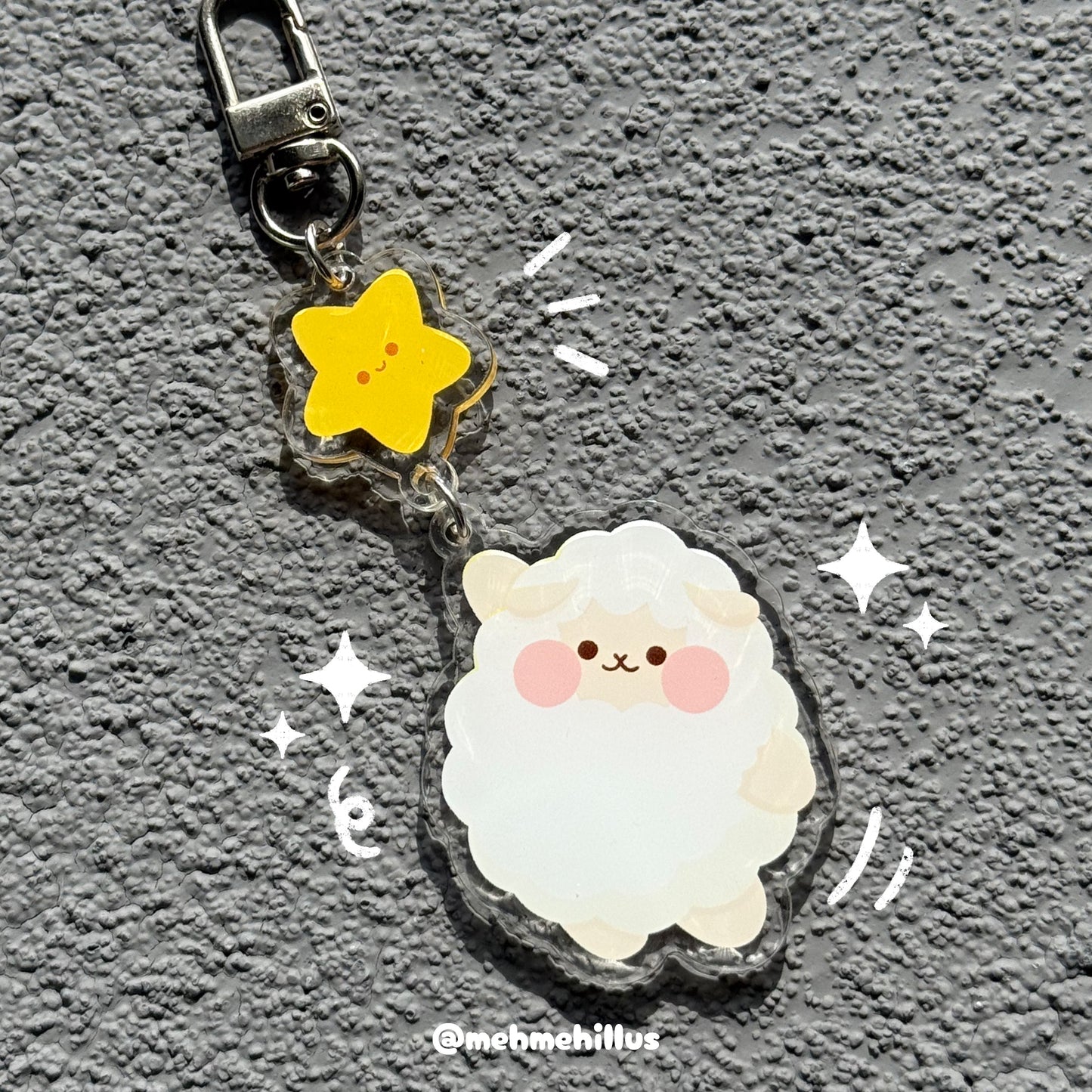 mehmeh | Acrylic Keychain - Catching Star