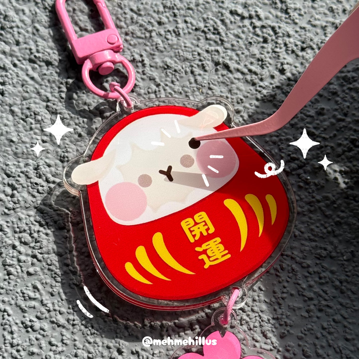 mehmeh | Acrylic Keychain - Daruma