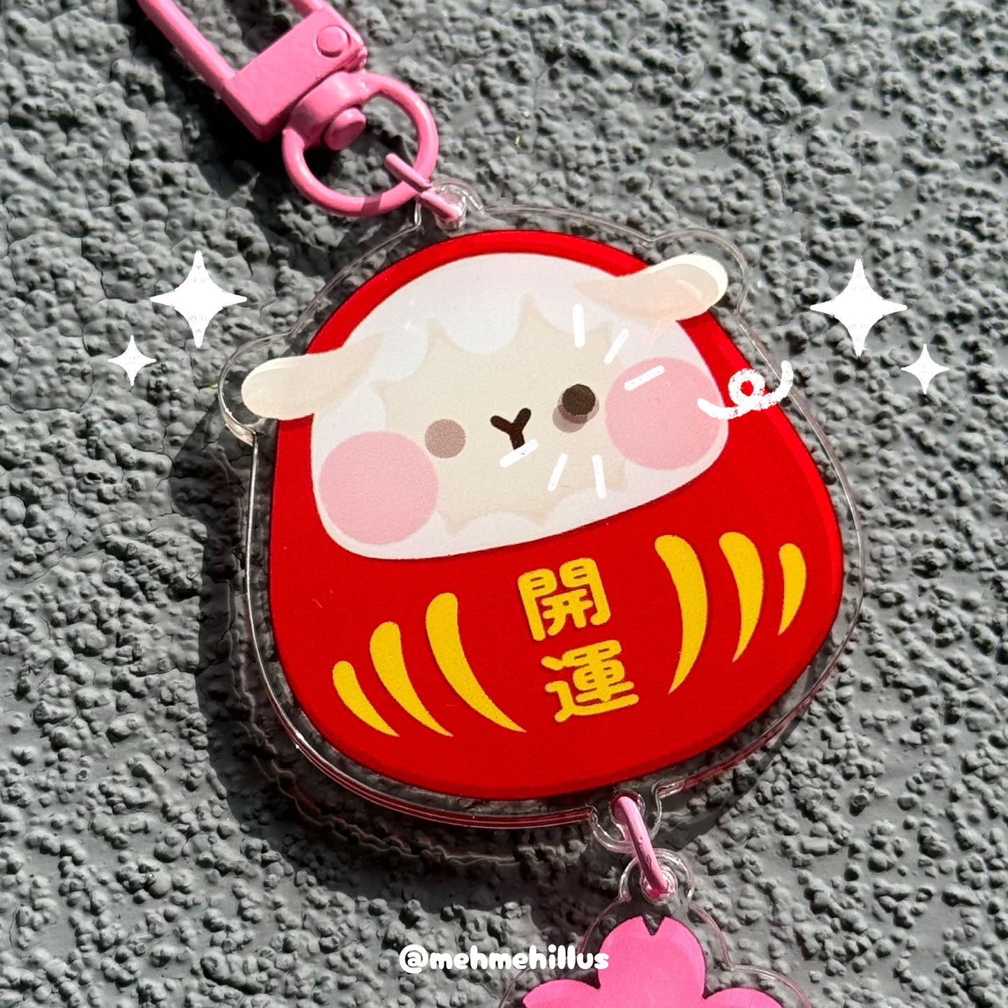 mehmeh | Acrylic Keychain - Daruma