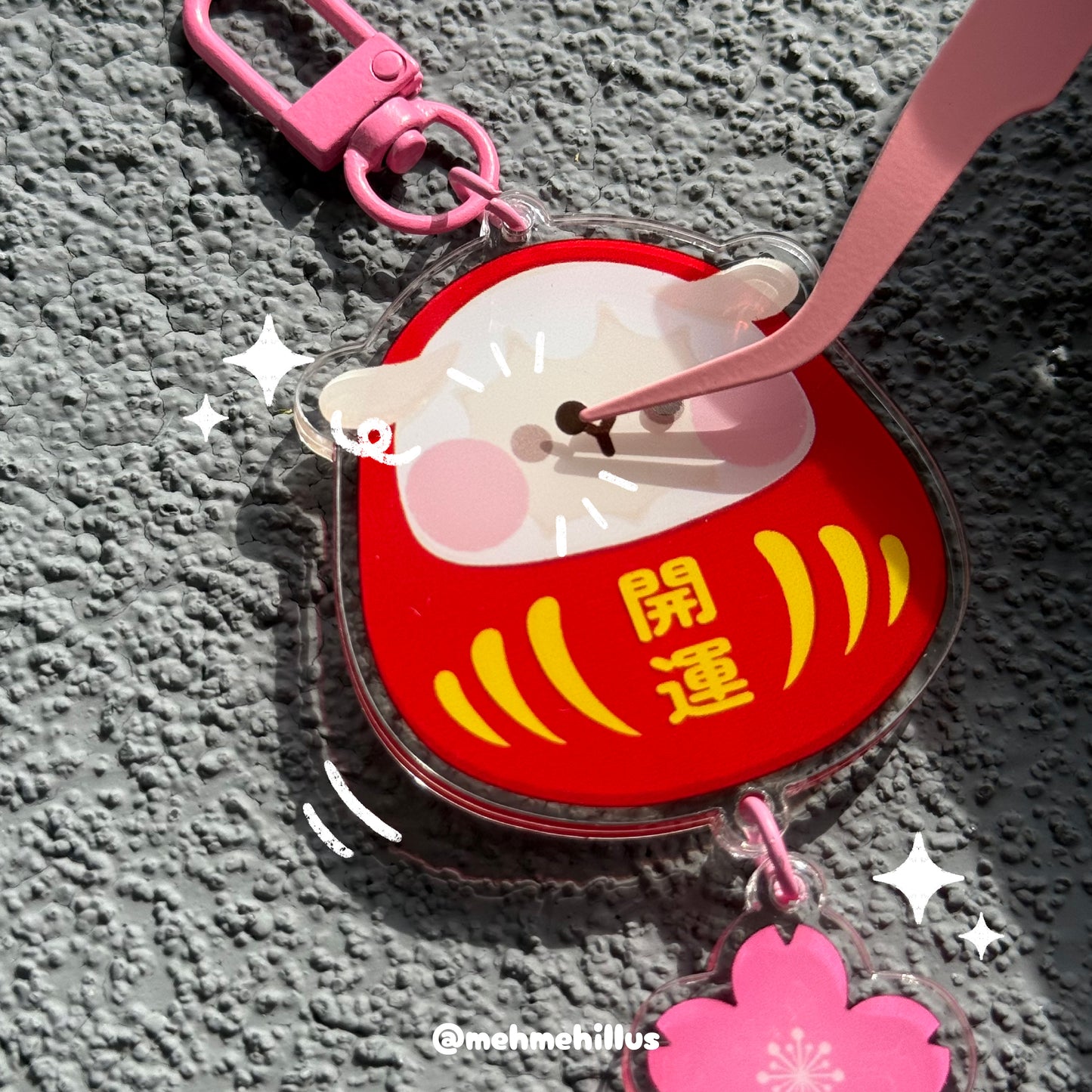 mehmeh | Acrylic Keychain - Daruma