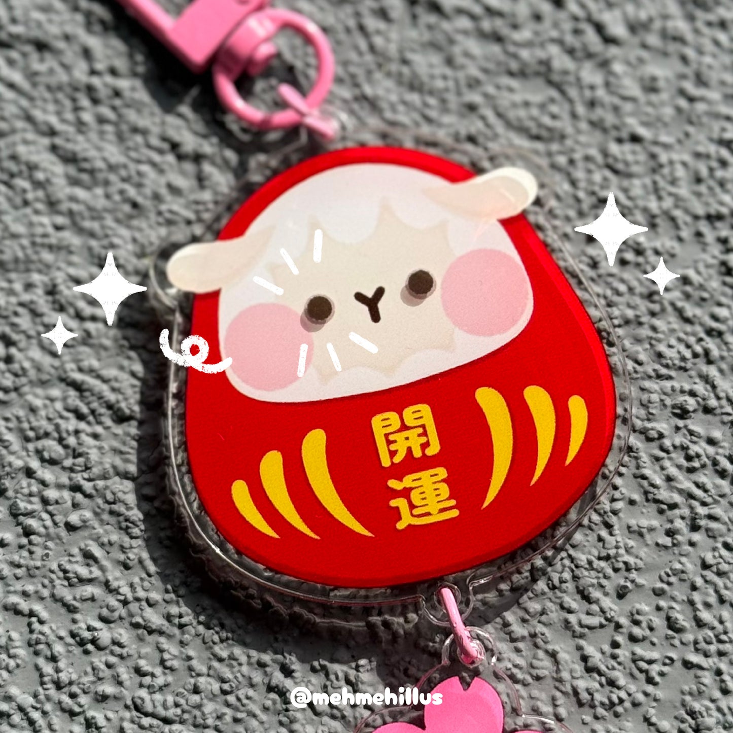 mehmeh | Acrylic Keychain - Daruma