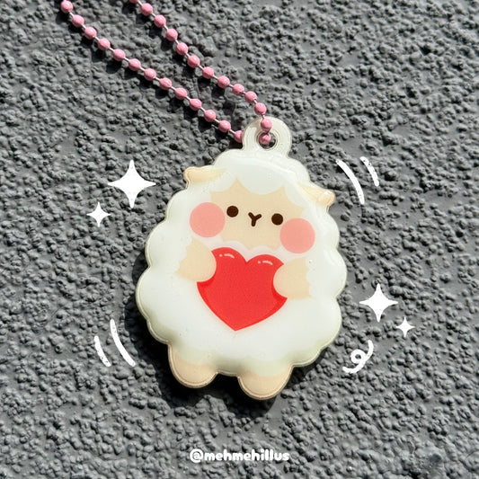 mehmeh | Puffy Keychain - Love Ü