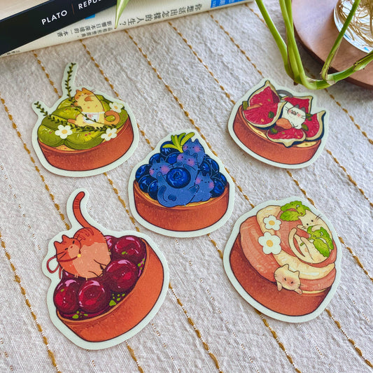 Tart Time with Kittens - sticker pack