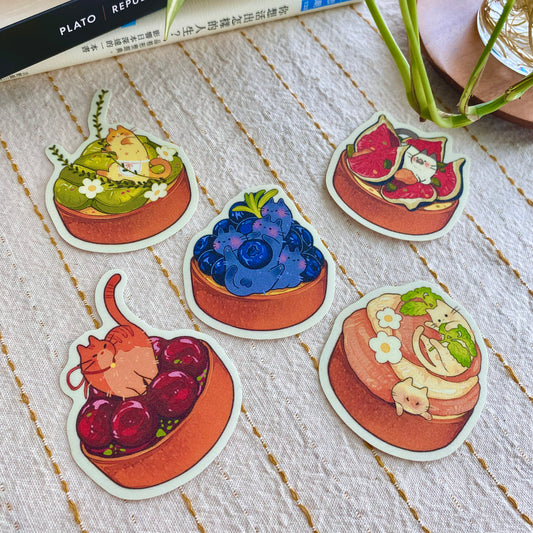 Tart Time with Kittens - sticker pack
