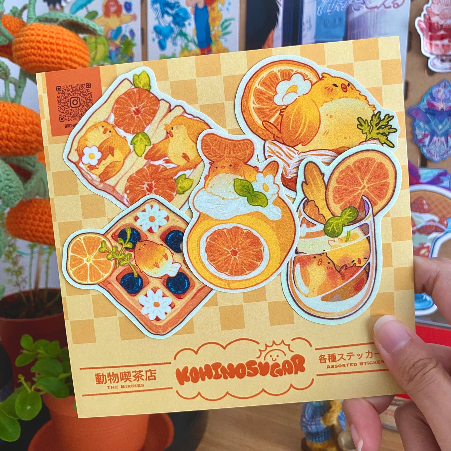 The Orange Birdies - sticker pack