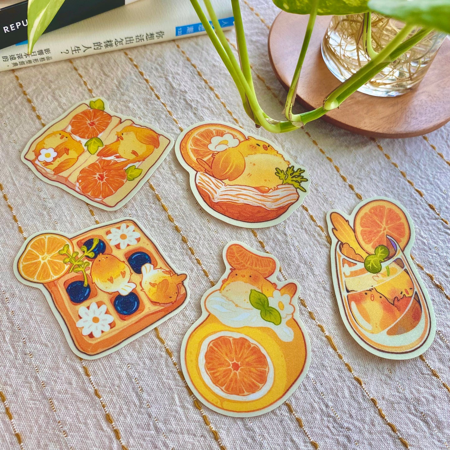 The Orange Birdies - sticker pack