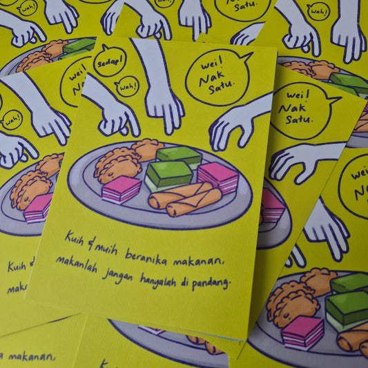 KUIH Muih Artprint Postcard