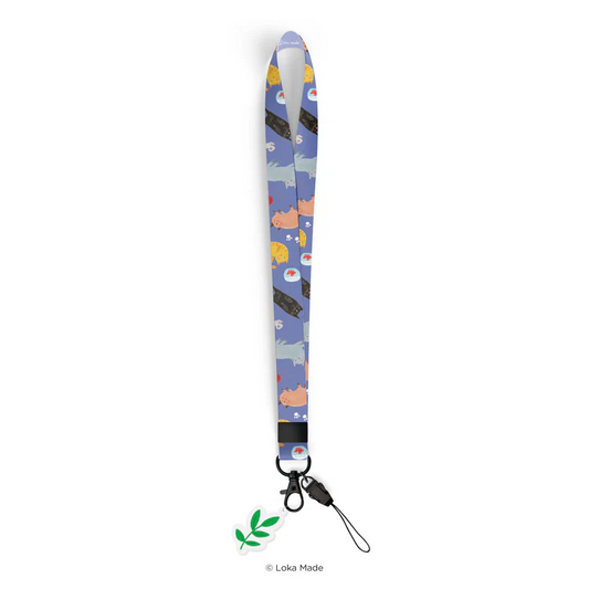 Ken Smiths x Loka Made 'Playful Cat' - Lanyard