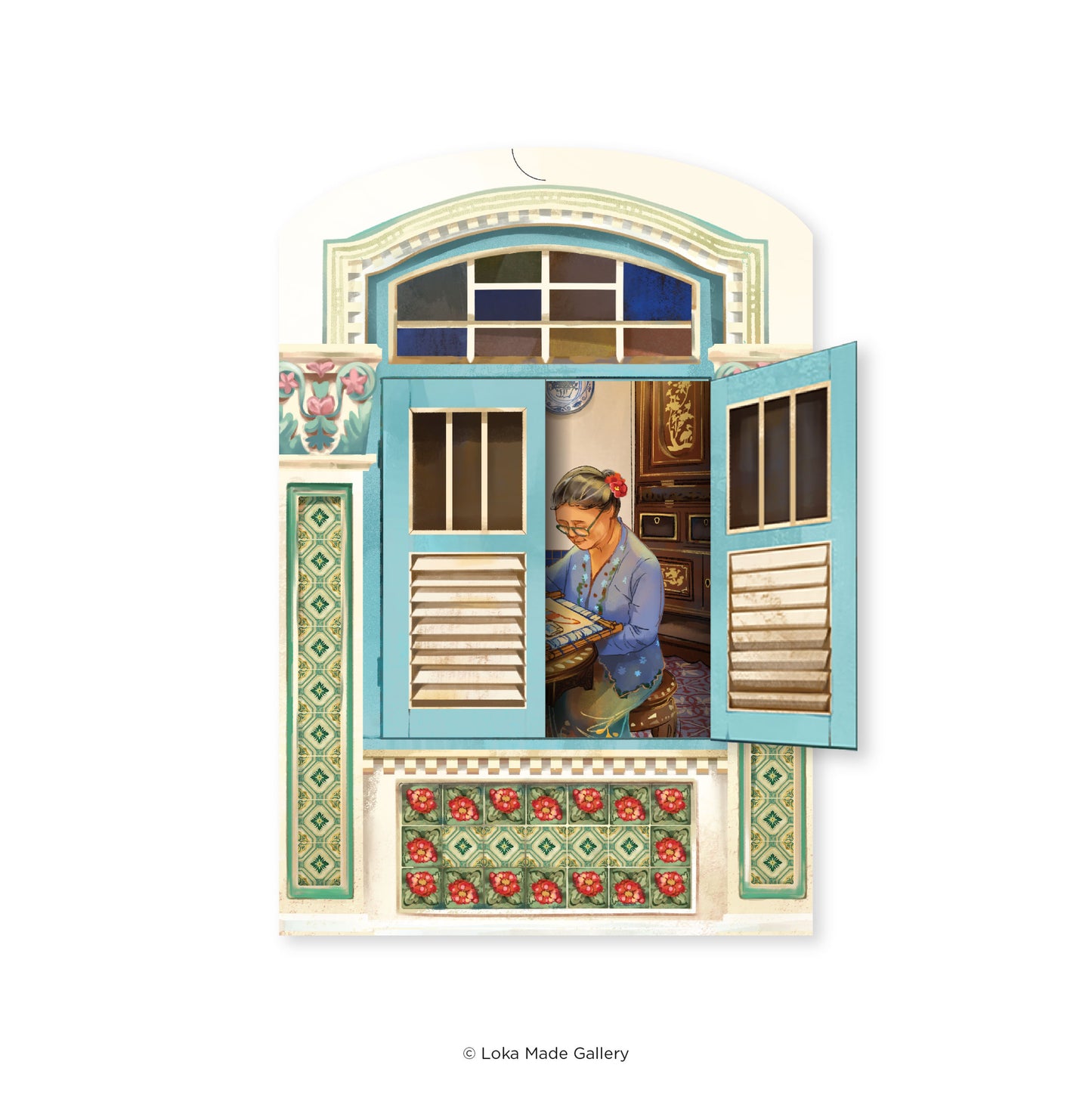 Nyonya’s Memoir Postcard: Embroidering Beauty