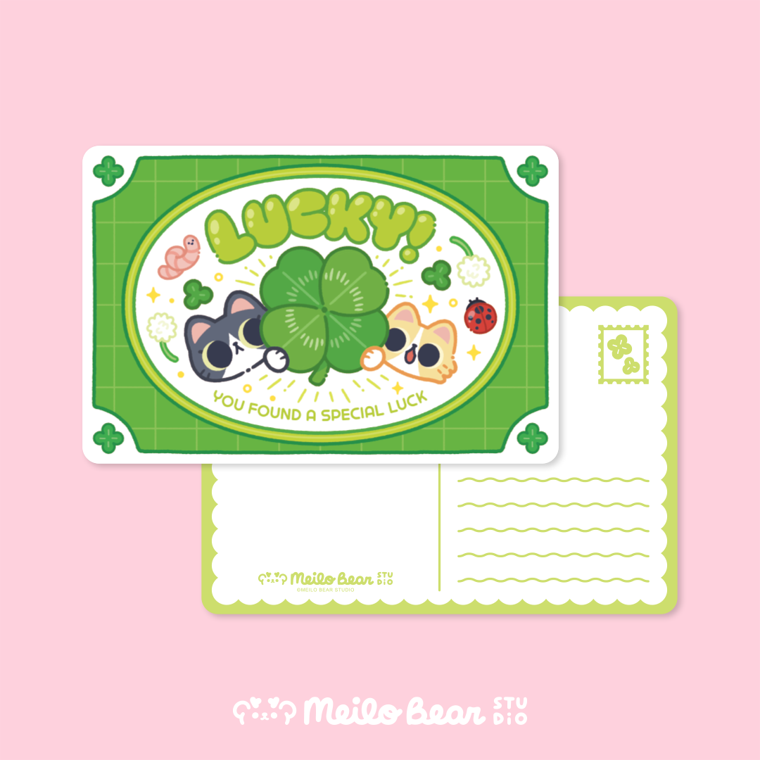 Postcard - Lucky Clover