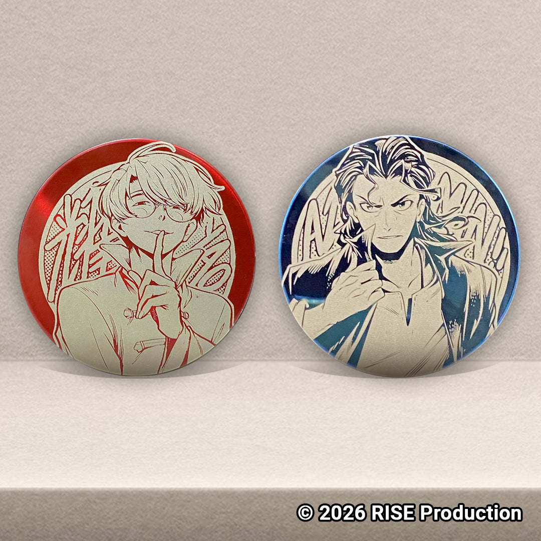 Metalic Button Badge Azmin