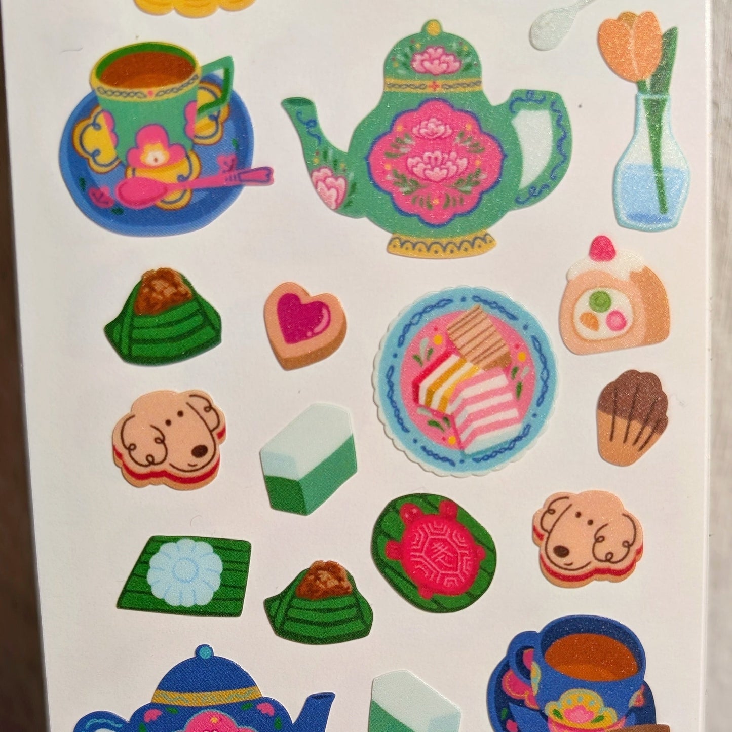 miaw soda- Peranakan tea time sticker sheet