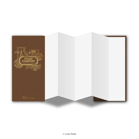 Journey Through Stamps - Stamp Book (Brown)