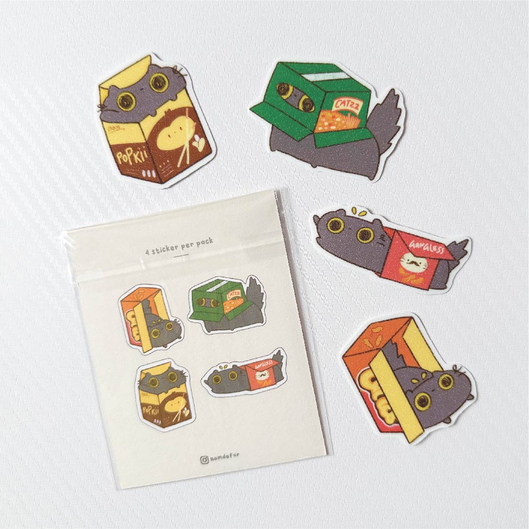 Load My Box Sticker Cat In The Box - Sticker Pack – chub.my