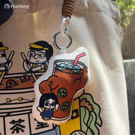 Peeyong Diary - Plushy Teh O Limau Squeak Doll Keychain
