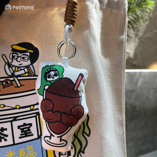 Peeyong Diary - Plushy Melo Squeak Doll Keychain