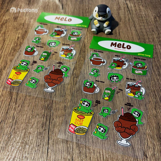 Pee Yong Diary - Melo crystal sticker