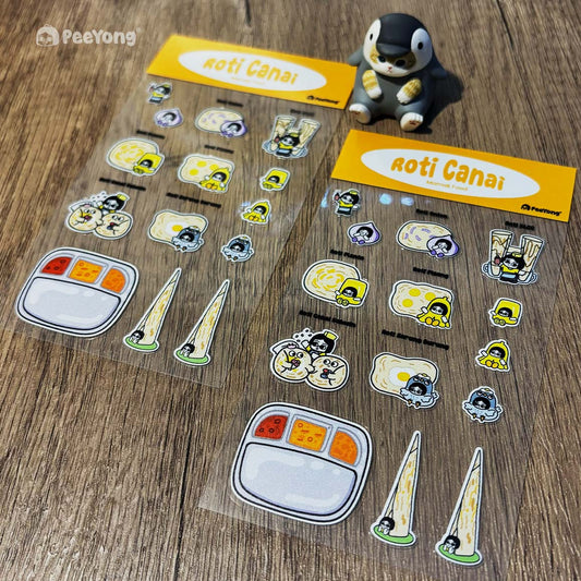 Pee Yong Diary - Roti Canai crystal sticker sheet