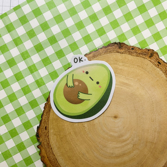 Panda Yoong | Avocado ok die-cut sticker
