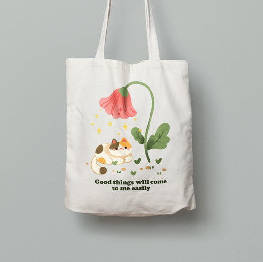 Panda Yoong | Good things will come to you totebag
