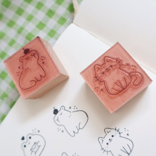 Panda Yoong | Capybara rubber stamp
