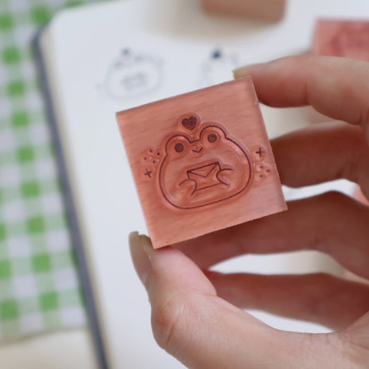 Panda Yoong | Frog rubber stamp
